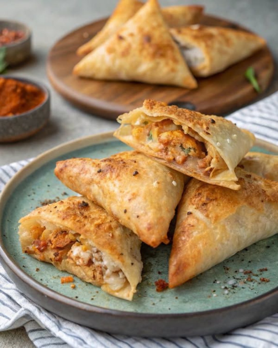 سمبوسة مقرمشة وحشوات غنية.. طعم يكمّل سفرتك!