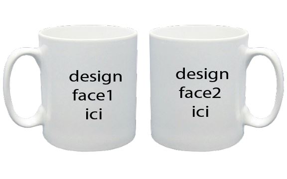 Mug Personnalisé Double Face – Design Sur Mesure