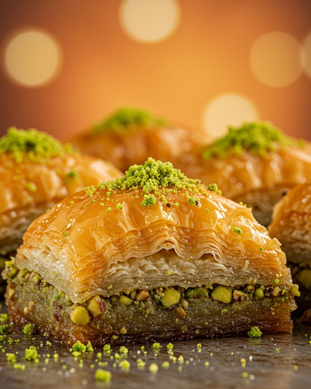 بقلاوة تركية بالفستق